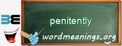 WordMeaning blackboard for penitently